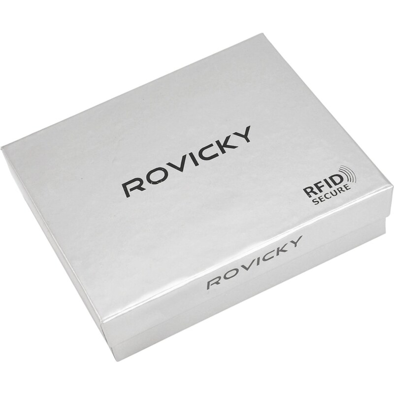 Pánská kožená peněženka ROVICKY N992-RVT RFID hnědá