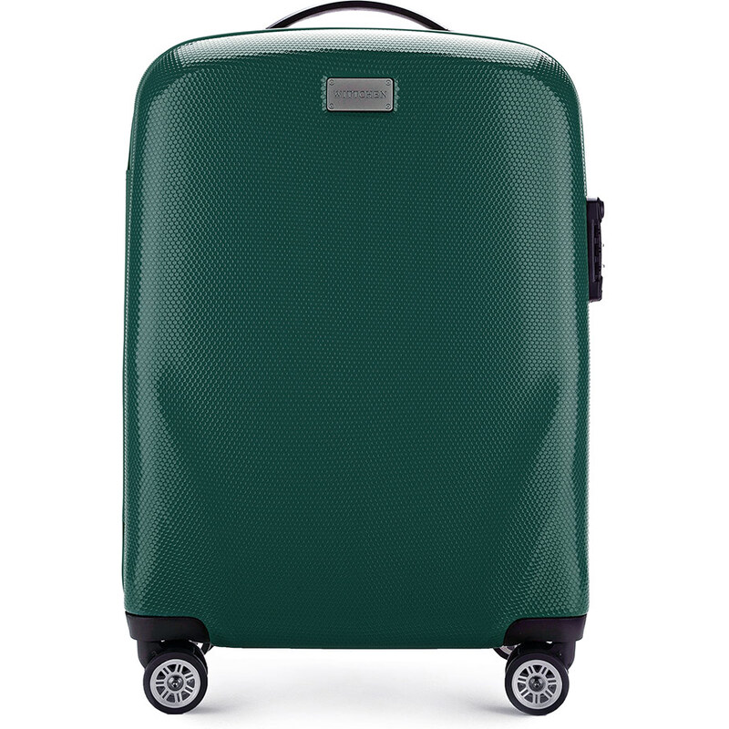 Kabinový cestovní kufr Wittchen, zelená, polykarbonát