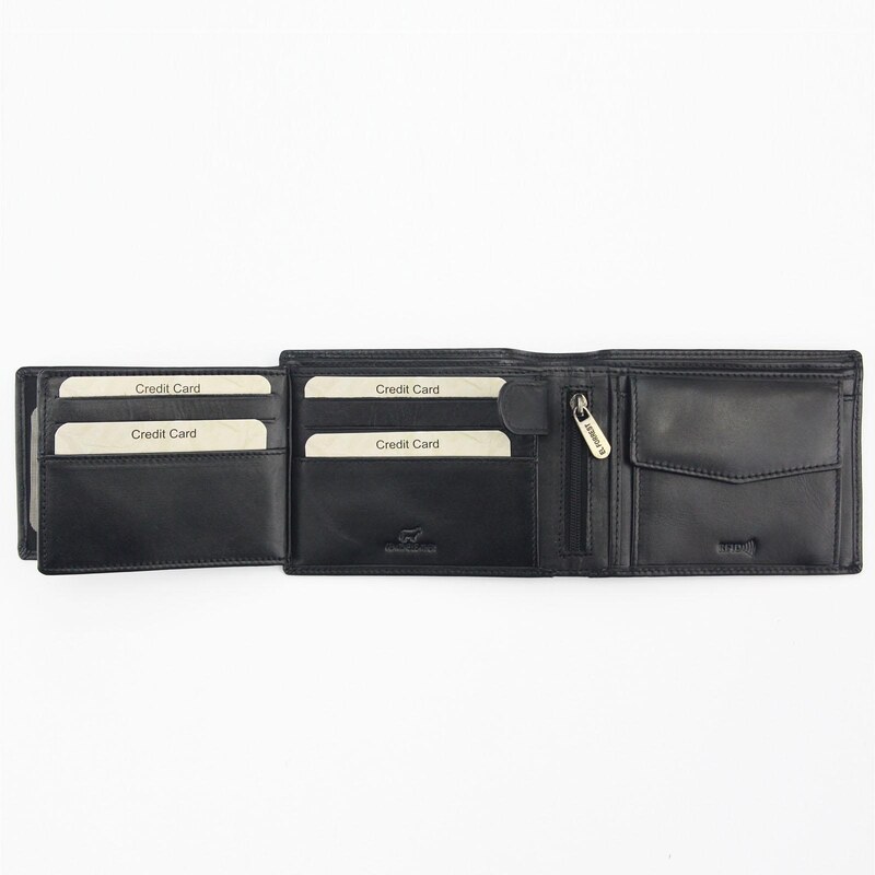Pánská kožená peněženka EL FORREST 892/A-67 RFID černá