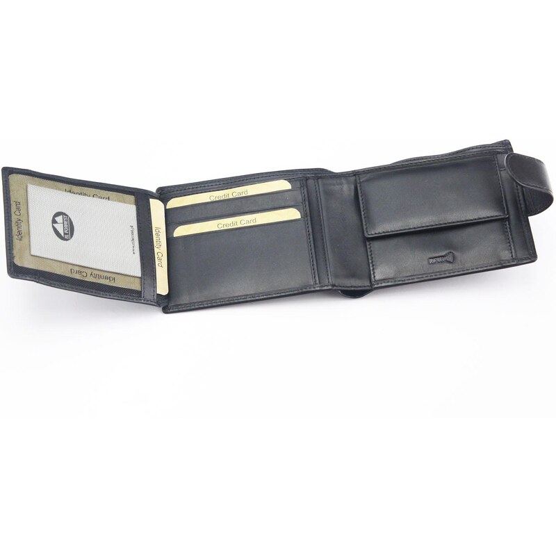 Pánská kožená peněženka EL FORREST 2400-62 RFID černá