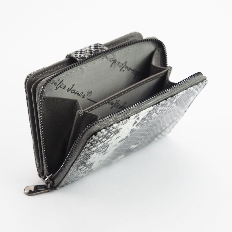 Dámská kožená peněženka Jennifer Jones 5198-5 šedá