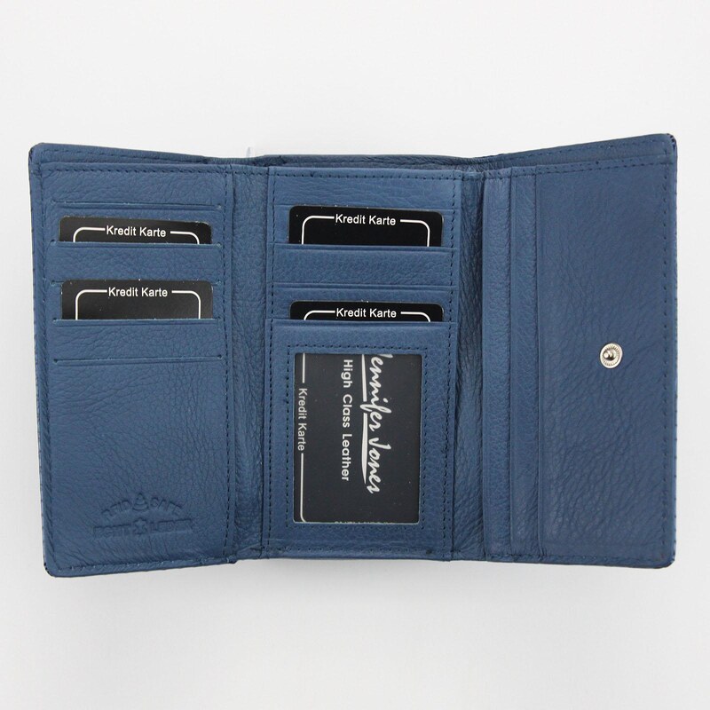 Dámská kožená peněženka Jennifer Jones 5249 modrá
