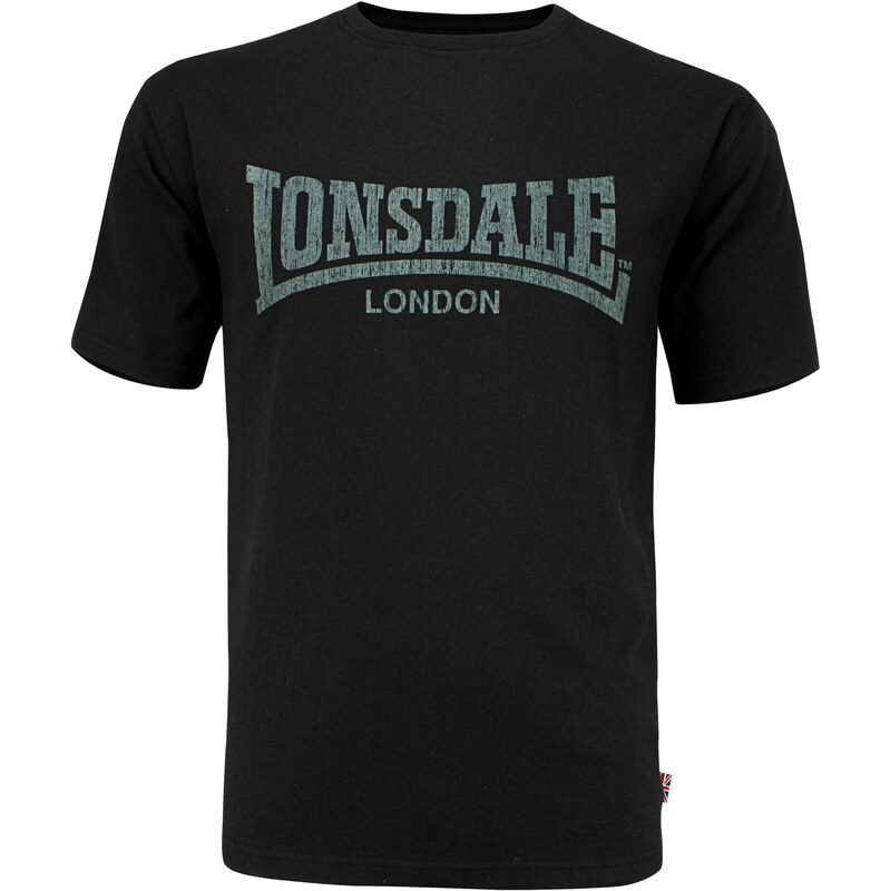 LONSDALE Tričko Kai šedá / černá