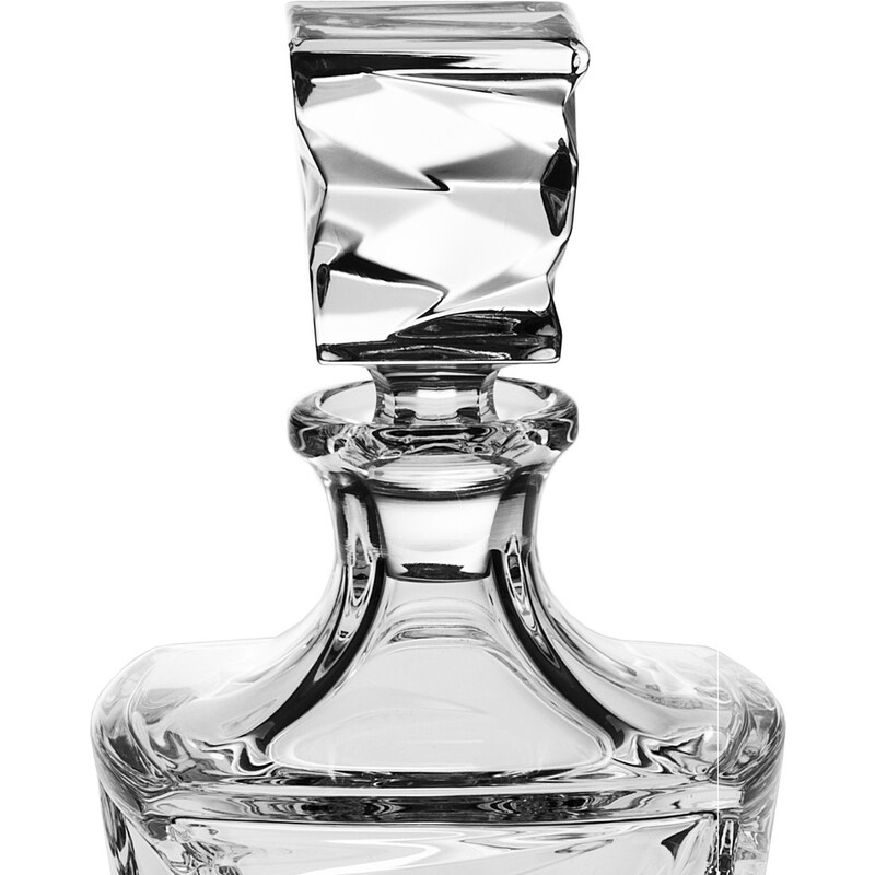 SkloBižuterie Skleněná láhev 750ml - křišťálové sklo Bohemia Crystal