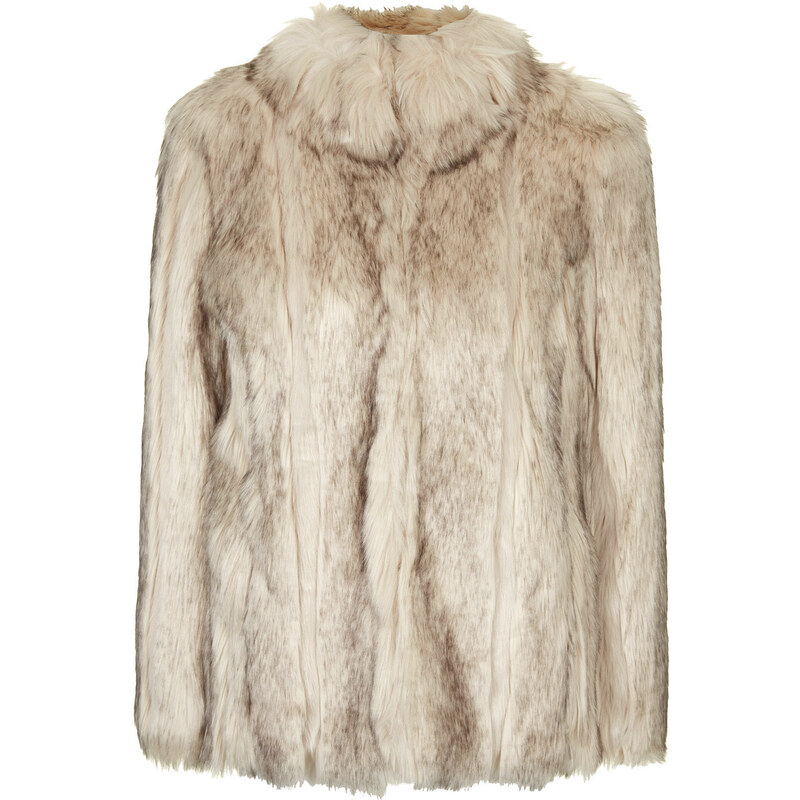 Topshop Chunky Faux Fur Coat