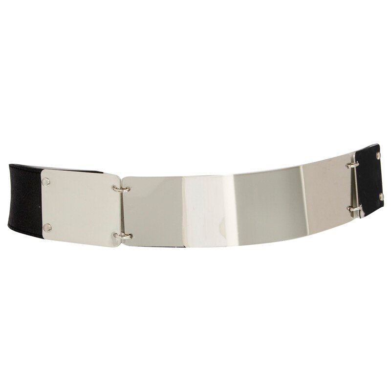 ASOS Metal Ring Plate Waist Belt - Black