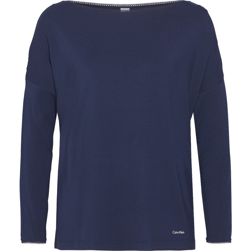 Dámské tričko na spaní QS6264E-2VZ tmavěmodrá - Calvin Klein 113447743