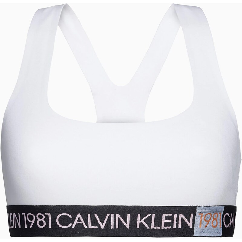 Podprsenka bez kostice QF5577E-100 bílá - Calvin Klein 74061540