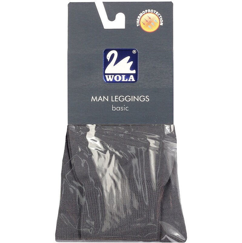 Pánské hladké bavlněné podvlékací kalhoty Man Leggings basic w58
