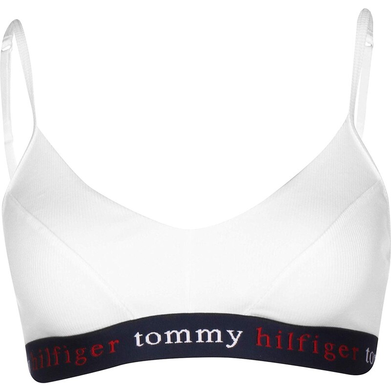 Podprsenka bez kostice UW0UW02230-YCD bílomodrá - Tommy Hilfiger