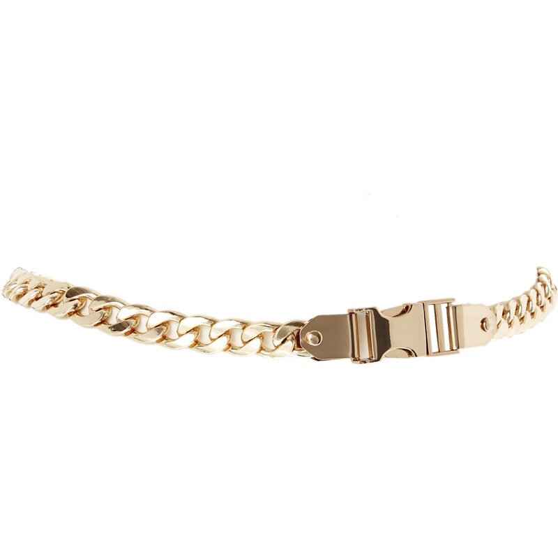 ASOS Chunky Seat Buckle Chain Belt - Gold