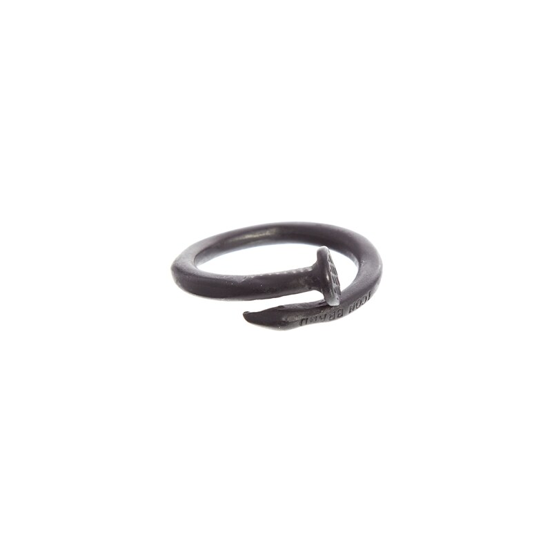 Icon Brand Black Nail Ring - Black