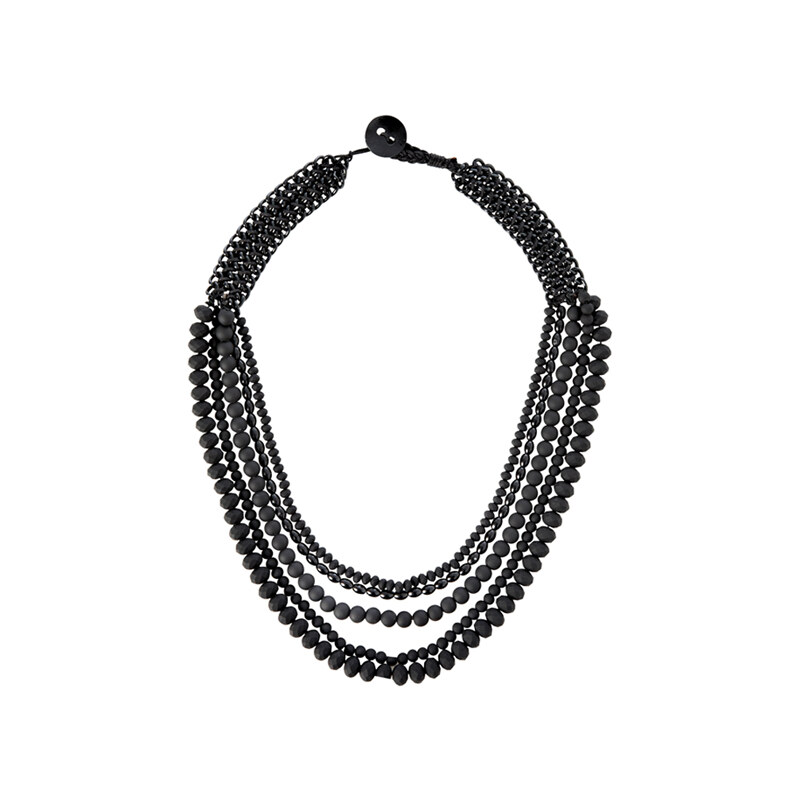 Promod Matt beads necklace