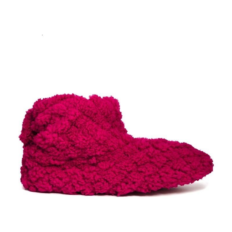Totes Quilted Slouch Bootie Slippers - Red