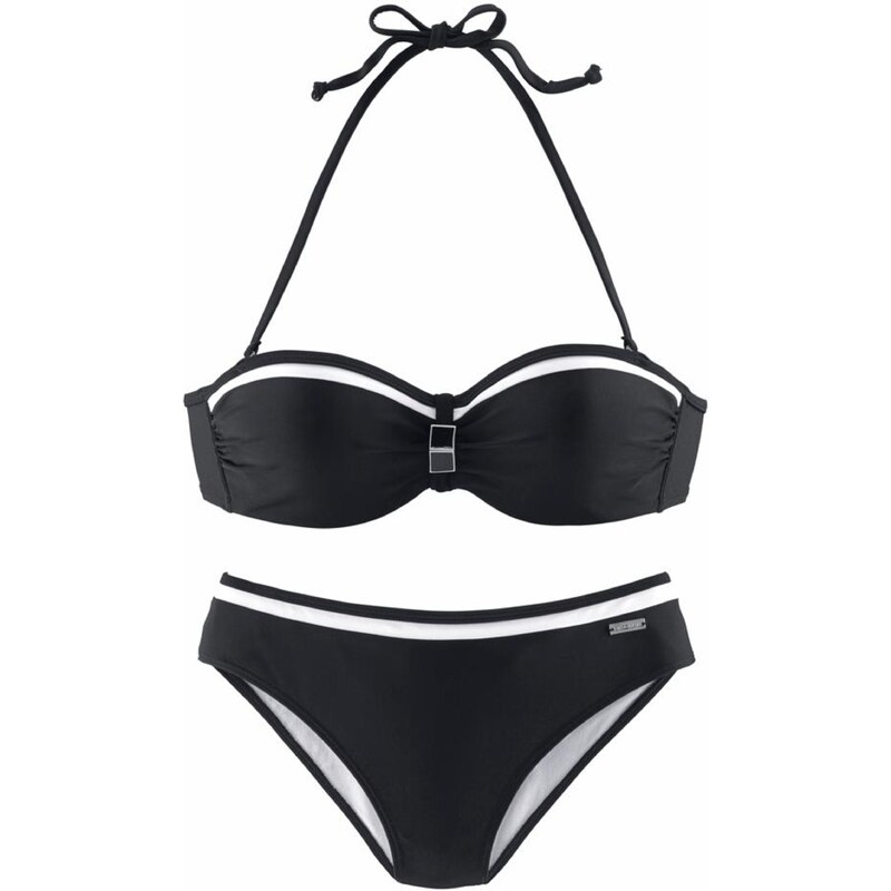LASCANA Bikiny černá / bílá 48609125