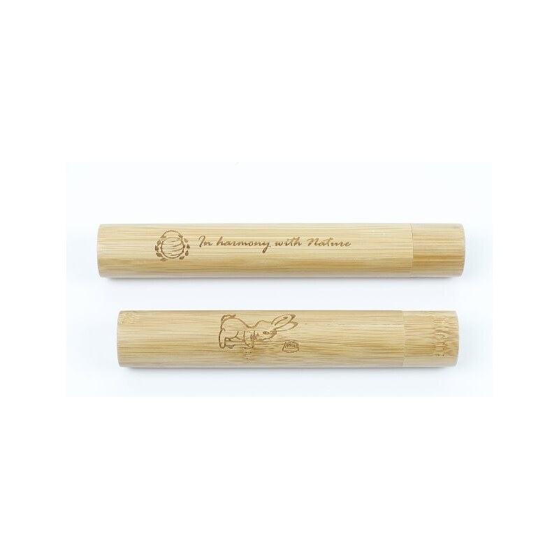 CURANATURA bambusové pouzdro na dětský zubní kartáček