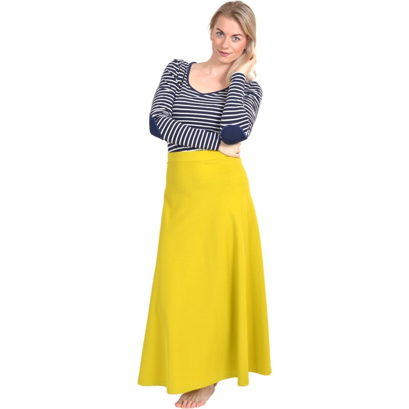 Top Elegant Áčková maxi sukně STELA / limetková