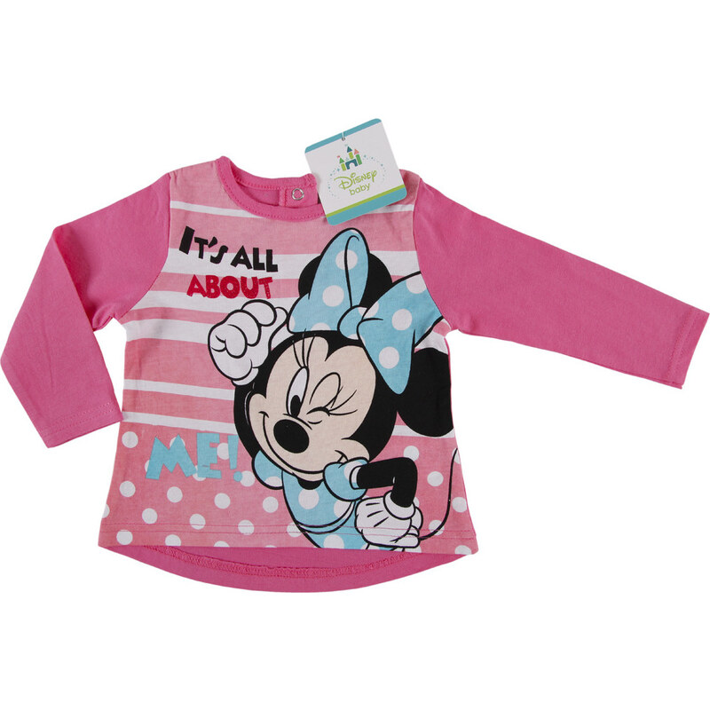 DISNEY MINNIE MOUSE DÍVČÍ RŮŽOVÉ TRIČKO ME! Tmavě růžová