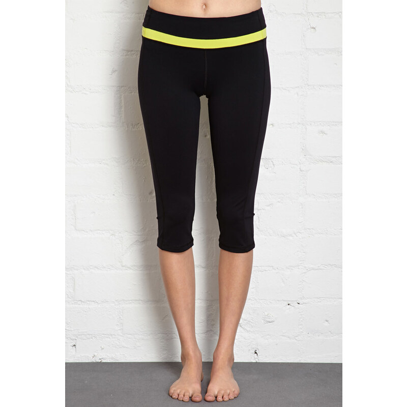 FOREVER21 Colorblocked Workout Capris