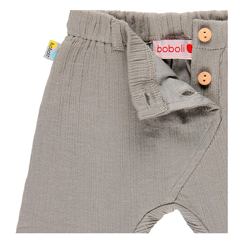 Boboli Kojenecké kalhoty Zvířátko šedé