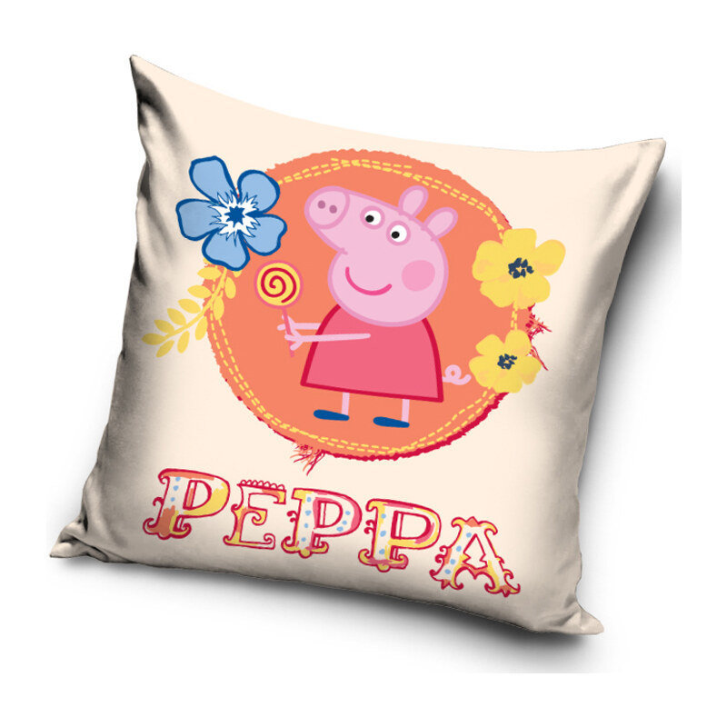 Peppa Pig Povlak na polštářek Prasátko Peppa Květinky