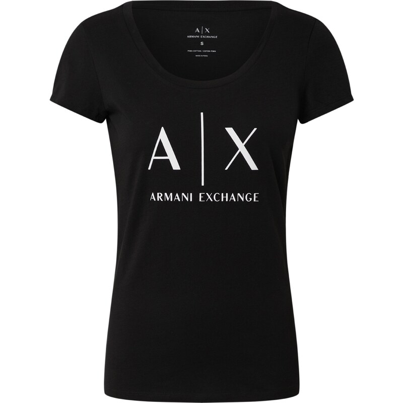 ARMANI EXCHANGE Tričko černá