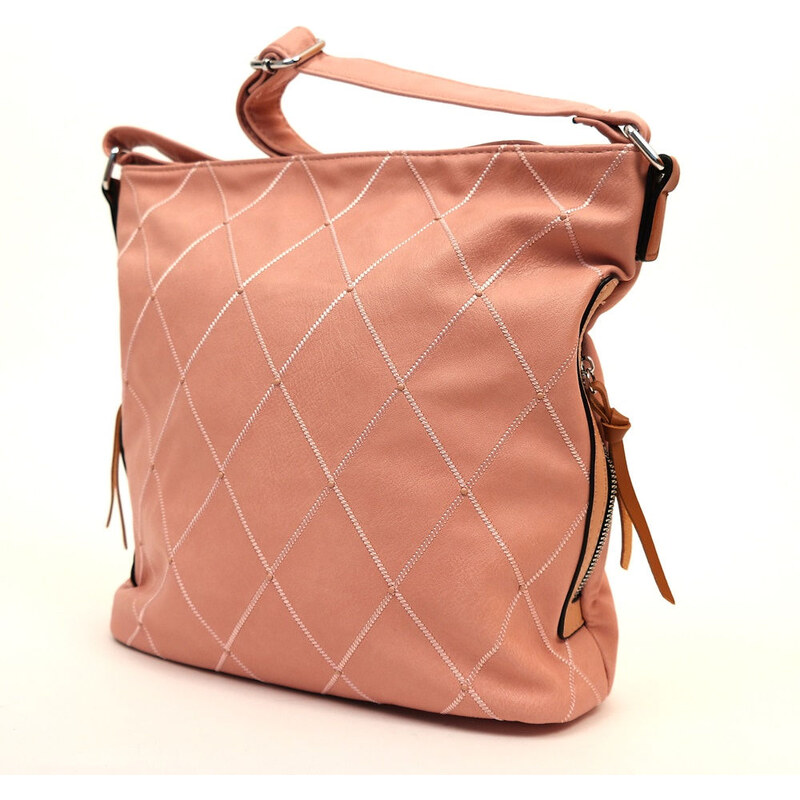 Střední růžová crossbody kabelka ROMINA & CO 2297