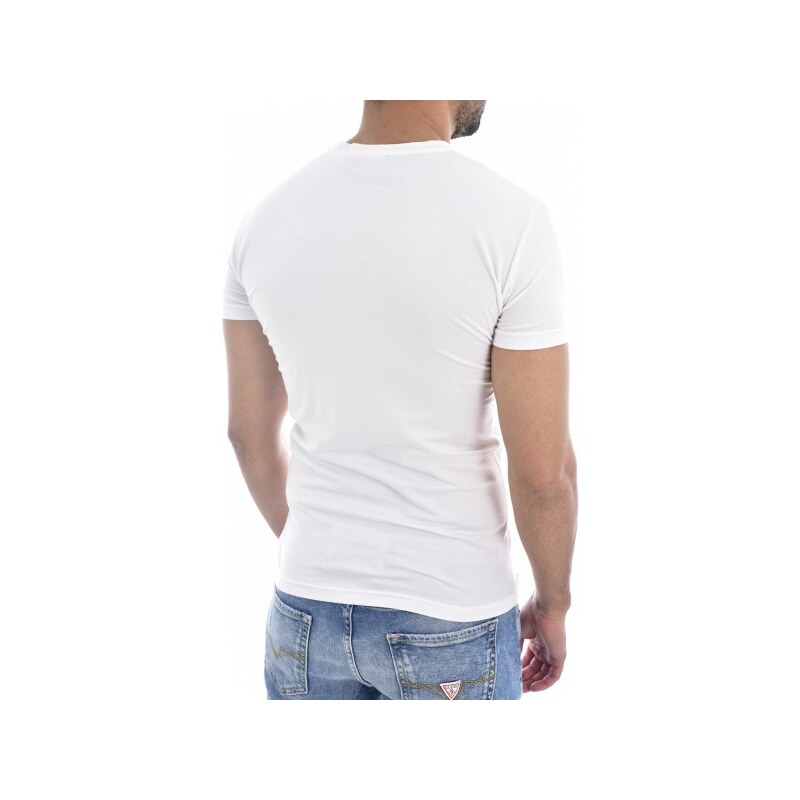 Emporio Armani Pánské bílé stylové tričko Emporio Amani s logem