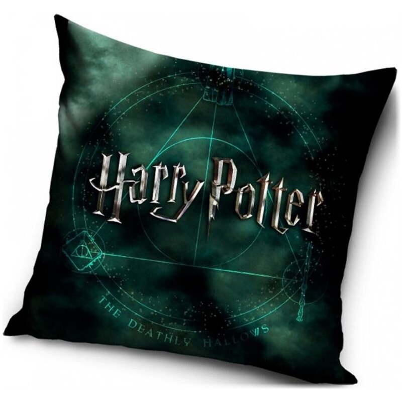 Carbotex Polštář Harry Potter a Relikvie smrti - 40 x 40 cm