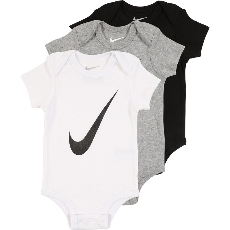 Nike Sportswear Dupačky/body šedý melír / černá / bílá