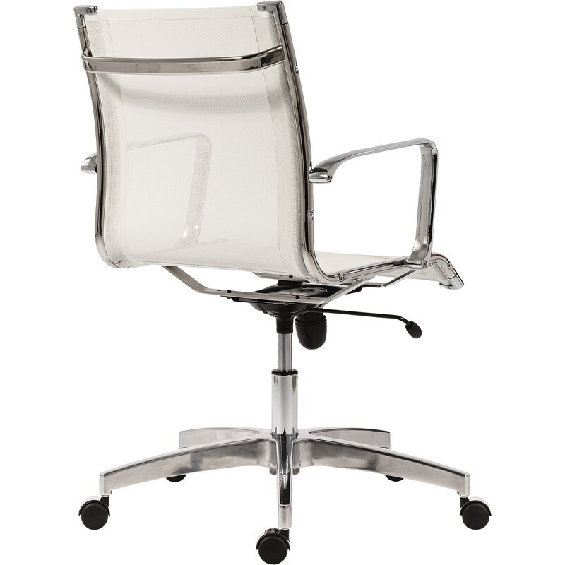 OfficeLab Bílá síťovaná kancelářská židle Stello Mesh