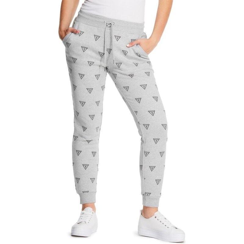 GUESS dámské tepláky Baker Triangle Logo šedé XS