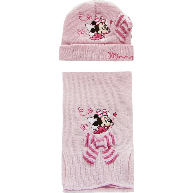 DISNEY MINNIE MOUSE ZIMNÍ SET PRO HOLKY Světle růžová