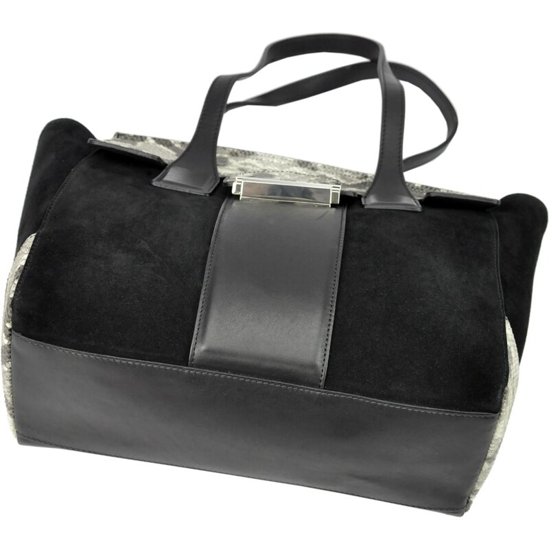 Luxusní kožená kabelka Innue E712 černá