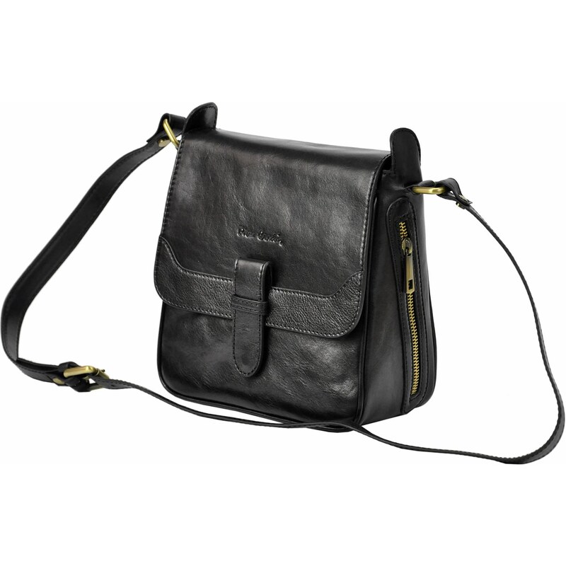 Kožená crossbody kabelka Pierre Cardin 4227 GNC černá