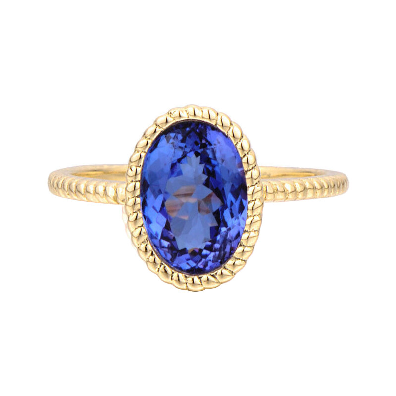 Eppi Zlatý prsten s 2.32ct tanzanitem Alarica
