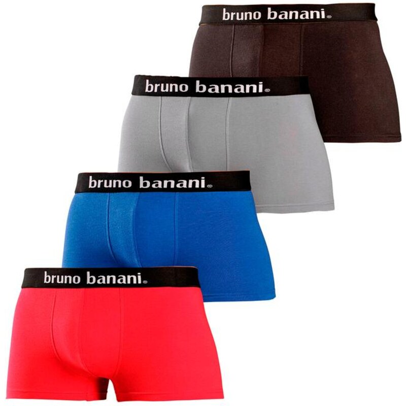 Bruno Banani Boxerky námořnická modř / šedá / červená / černá