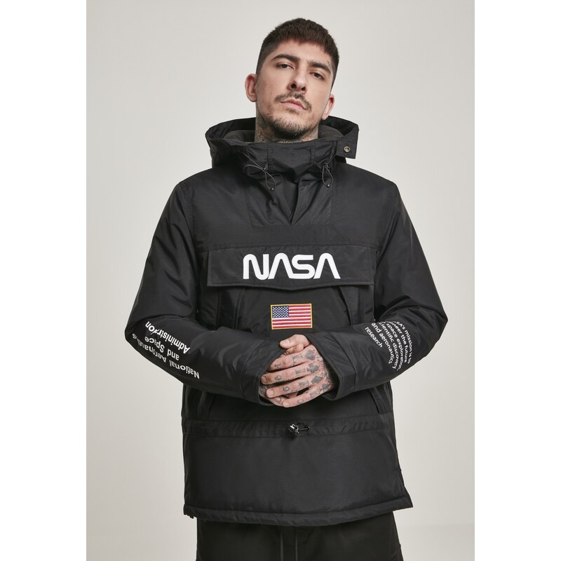 Mister Tee Přechodná bunda Nasa červená / černá / bílá