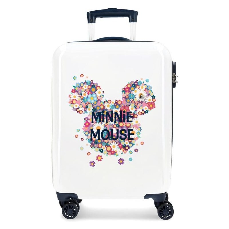 JOUMMABAGS ABS Cestovní kufr Minnie Sunny Day Flowers Blue ABS plast, objem 34 l