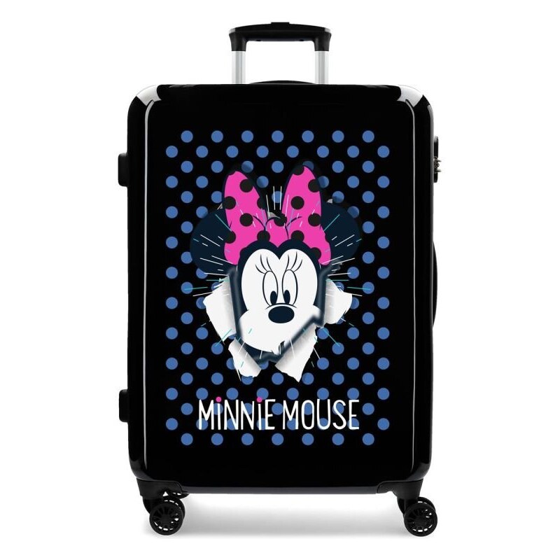 JOUMMABAGS ABS Cestovní kufr Minnie Sunny Day Blue ABS plast, objem 70 l