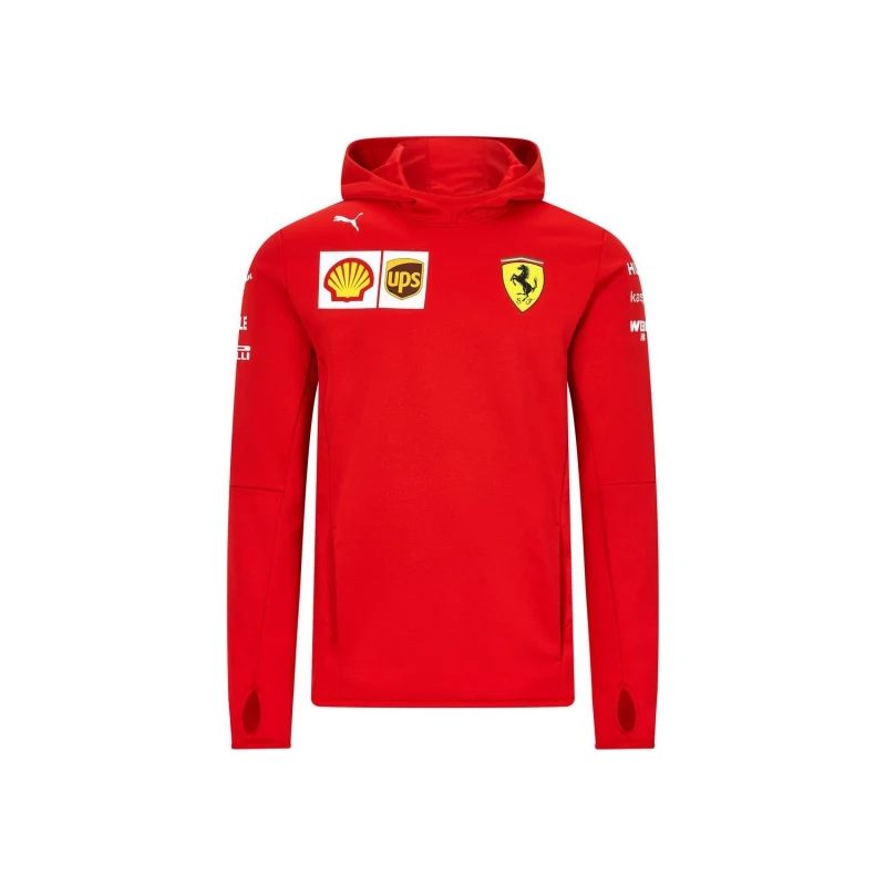 Ferrari pánská mikina s kapucí tech red F1 Team 2020 Puma 130101035600235 -  GLAMI.cz