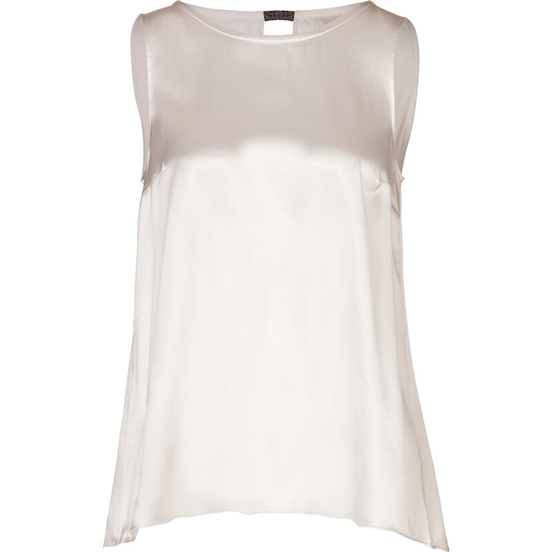 Brunello Cucinelli Satin.Silk A-Line Top