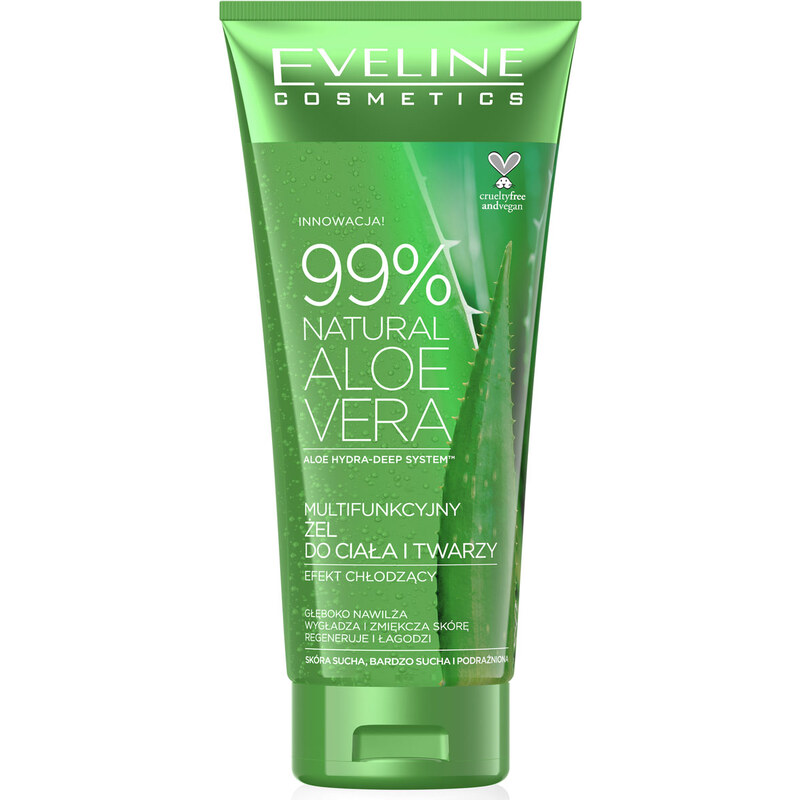 Eveline cosmetics Natural Aloe vera Multifunkční gel na tvář i tělo 250 ml