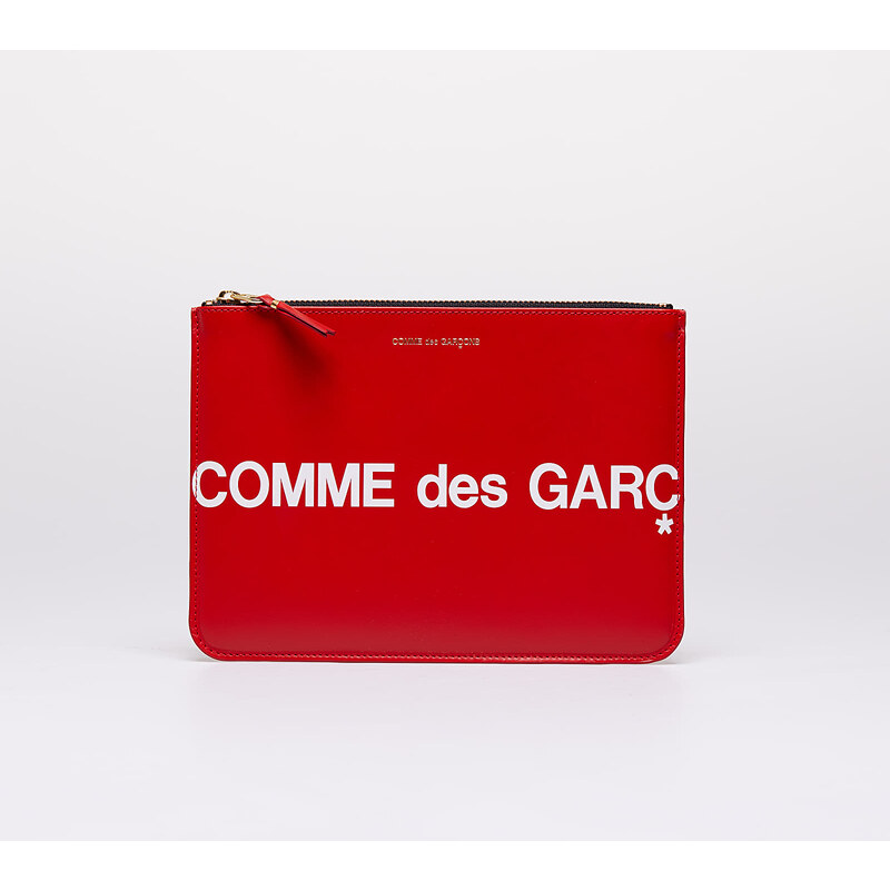 Comme des Garçons Wallets Pánská peněženka Comme des Garçons Huge Logo Wallet Red