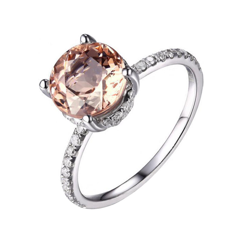 Eppi Zásnubní prsten s morganitem a diamanty Annis