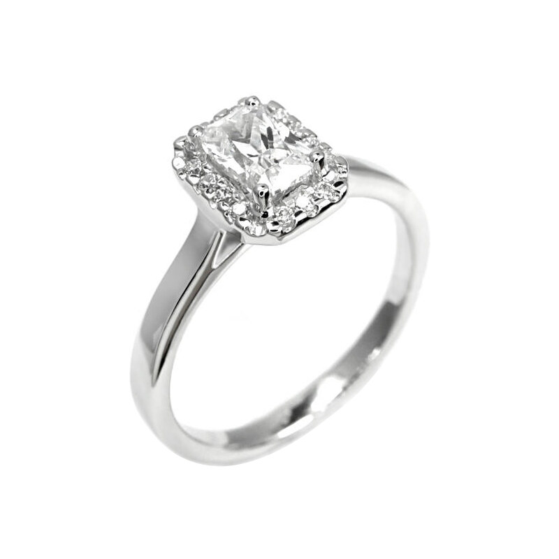 Eppi Zásnubní vintage prsten s emerald diamantem Davina