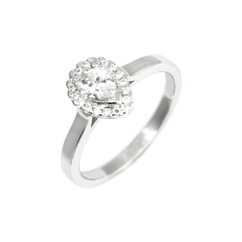 Eppi Zásnubní prsten s diamantovou slzou Kandy