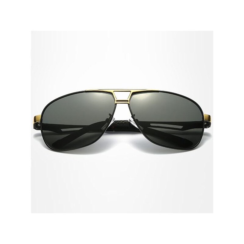 Beangel Polarizační sluneční brýle pilotky Mauro zlaté černé