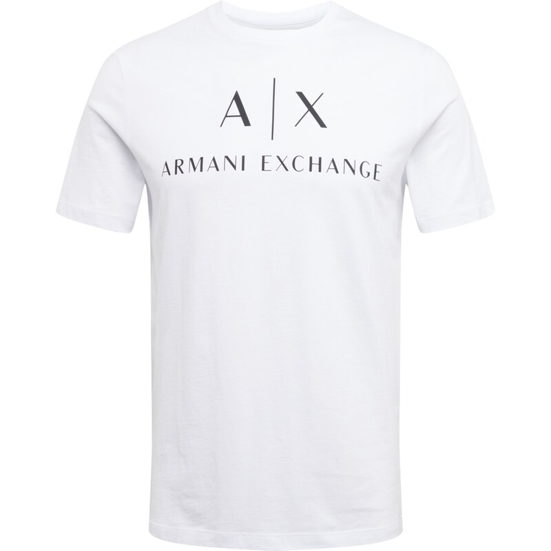 ARMANI EXCHANGE Tričko 8NZTCJ černá / bílá