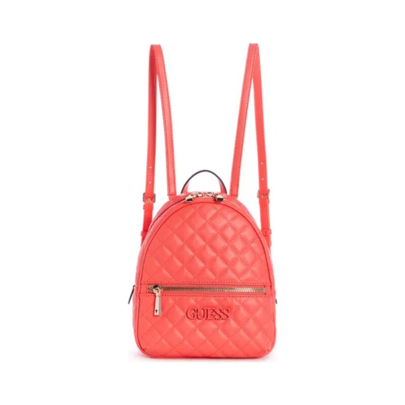 GUESS batoh Elliana Quilted Mini Backpack coral 12789 GLAMI.cz